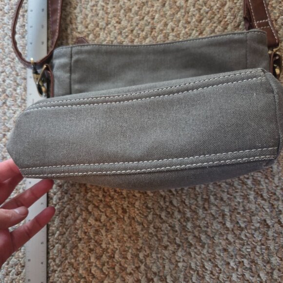 Maika City Sling bag in gray waxed ash color - Picture 3 of 5